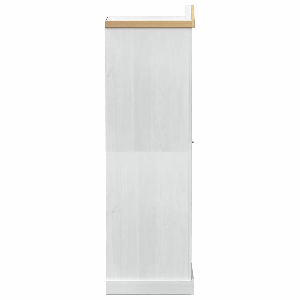 Armadi con lo scaffale Bianco 55 x 52 x 170 cm Pino massello CFW4306799
