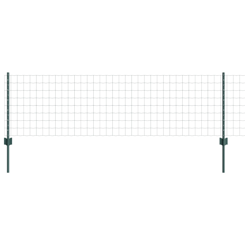 Recinzione Euro con 22 Poste U Verde 0.6x50 m Acciaio