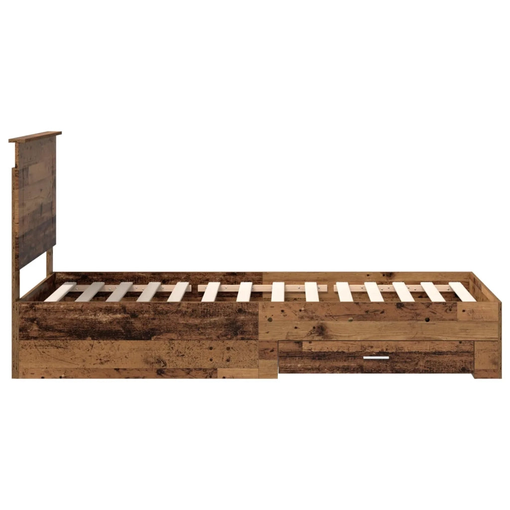 Struttura del letto Legno vecchio 90 x 200 cm Legno multistrato 3409710