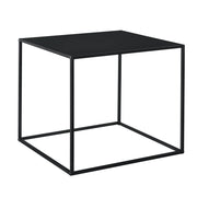 Tavolo consolle in metallo 50 x 55 x 55 cm nero opaco 03_0008563