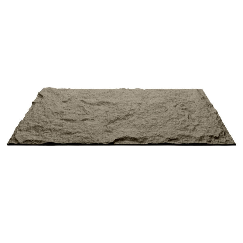 Pannello decorativo effetto roccia pietra 3D set 10 pz 7,2 mt2 rivestimento murale in PU 120 x 60 x 3 Grigio Cemento