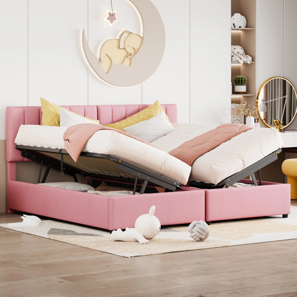 Letto Contenitore 180x200 cm; Letto Matrimoniale; Divisibile in 2. con Rialzo