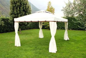 Gazebo Avana 3x3 m in Alluminio Nero