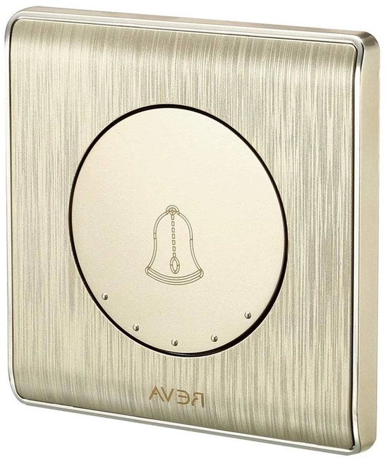 Interfaccia di Rete per 250V Campanello, 86x86 mm, Reset Automatico, Pulsante Tondo con Disegno Orafo