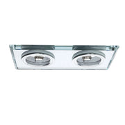 Faretto da soffitto incasso 2xGU10 35W cromato EKOS919