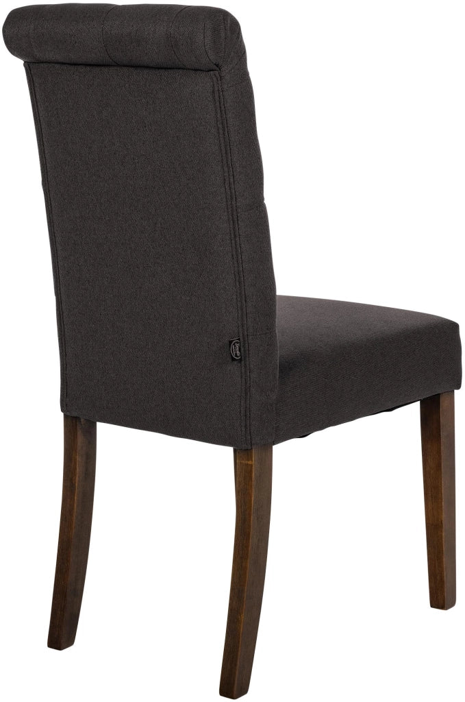 Set di 2 sedie da pranzo Lisburn nero,Tessuto
