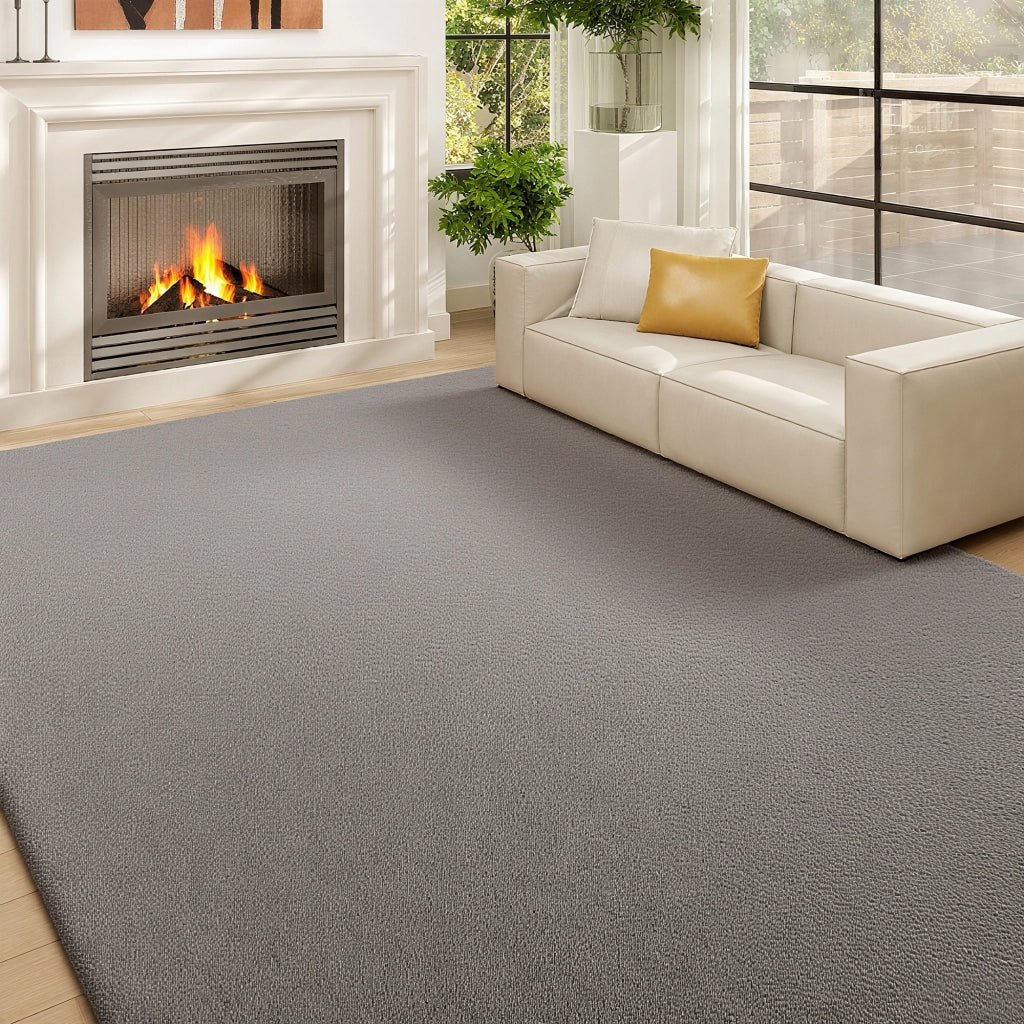 Tappeto per soggiorno ¨C zephmum ¨C grigio chiaro 200x140 cm