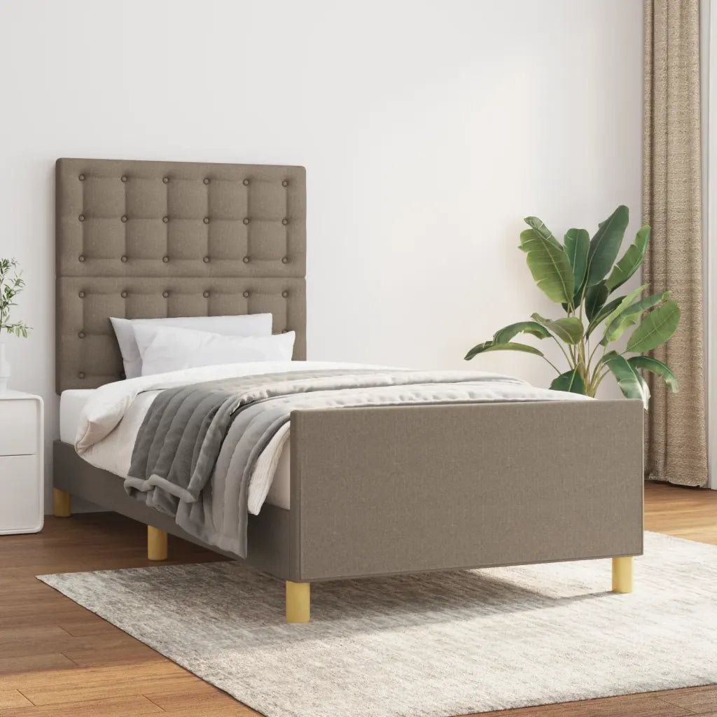 Giroletto senza Materasso Tortora 90x200 cm Tessuto 3125353