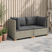 2 pz Set Lounge in Rattan con Cuscini GENDT Rattan naturale 3429857