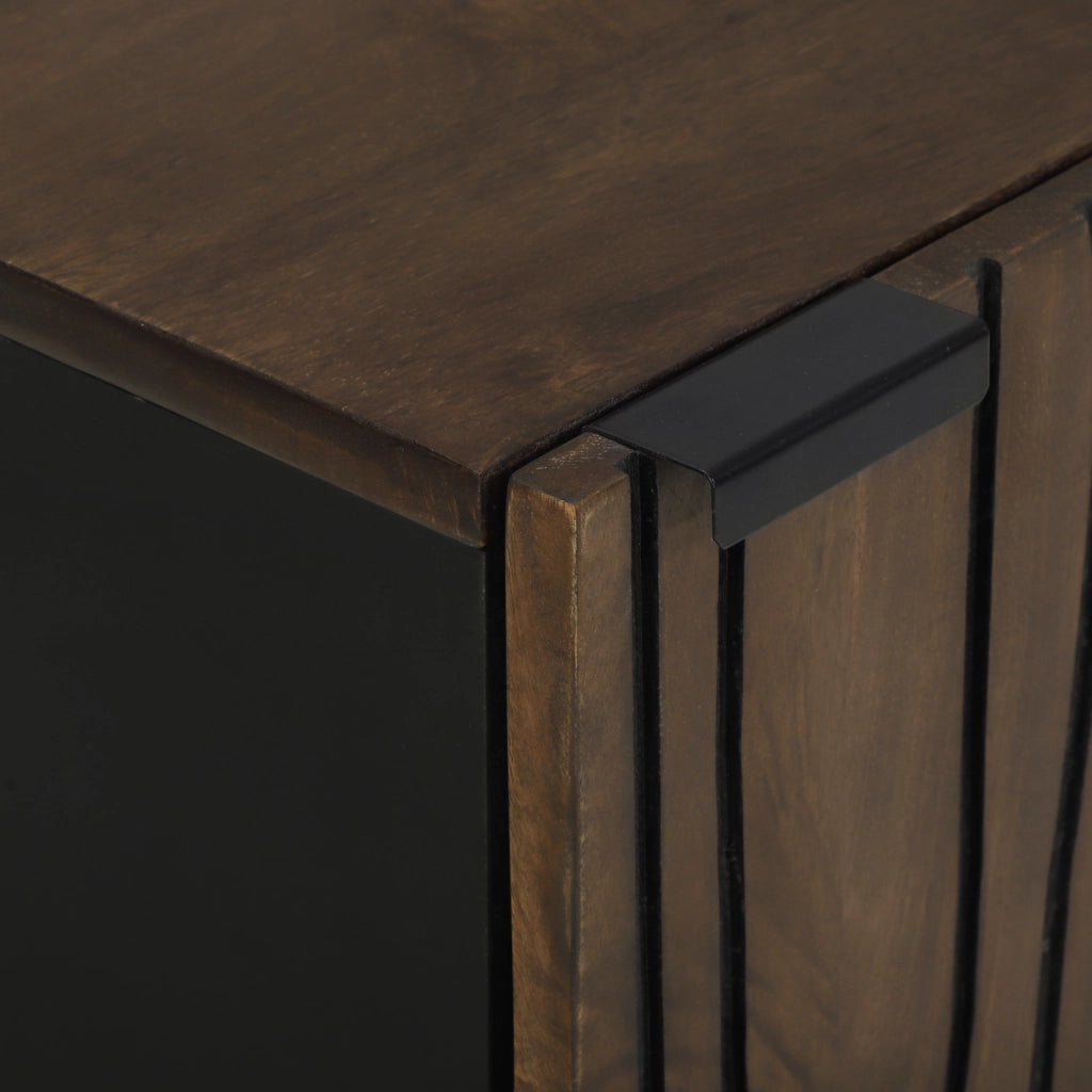 Armadio da bagno 38x33.5x58 cm in legno massello di mango