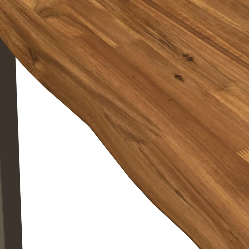 90 x 90 x 75 cm Legno di Acacia Massello Naturale e Caffè 937540