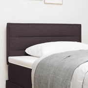Testata LED Design Linee Marrone Scuro 90 cm Tessuto