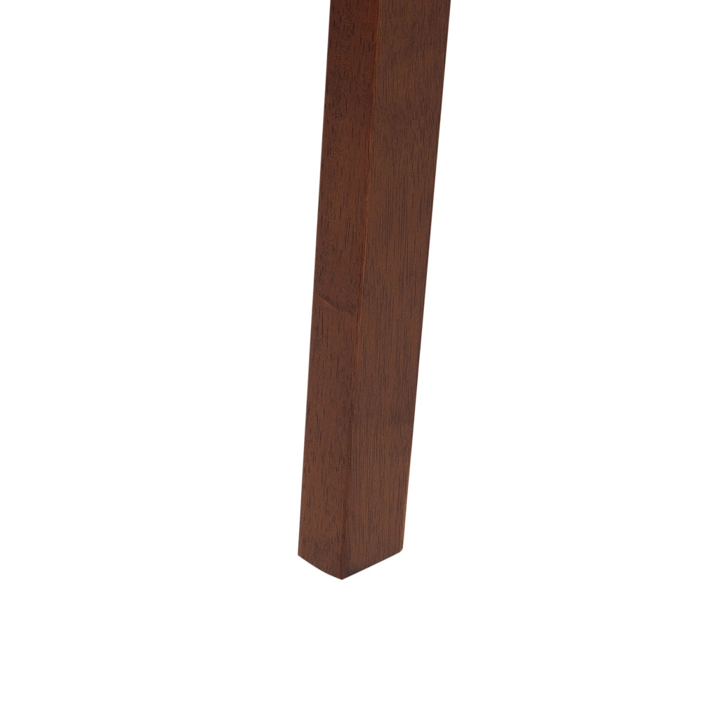 Set di 2 sedie da bar con seduta imbottita in legno scuro beige chiaro chic elegante