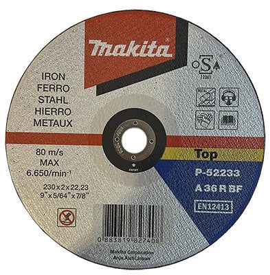 DISCO DA TAGLIO PER FERRO MAKITA Ø 115x3,2 mm - conf. 25 pezzi - MAKITA