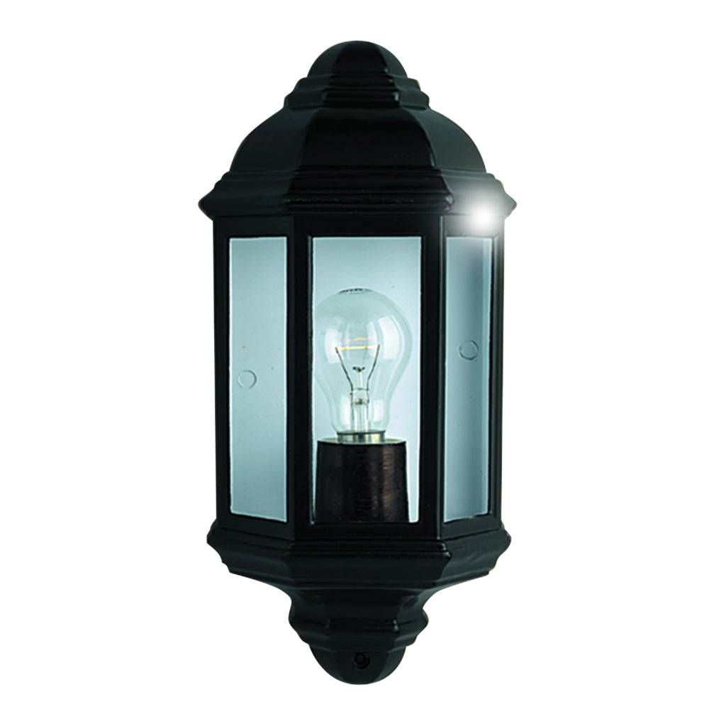 Applique Vintage-Decò Maine Alluminio Nero 1 Luce E27