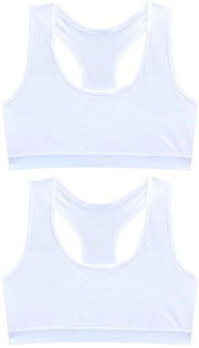 2 Paia di Calze Sportive senza Cuciture per Ragazze in Cotone e Spandex