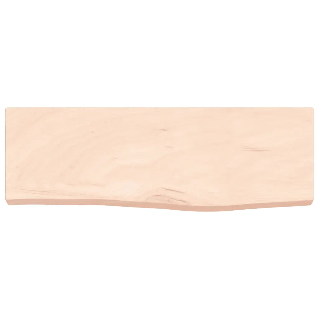 Ripiano a Parete 60x20x4 cm Legno Massello Rovere Non Trattato
