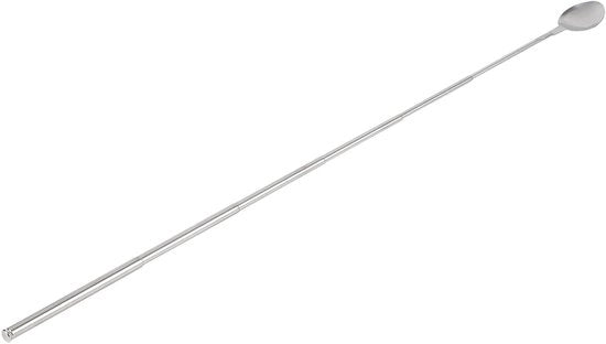 Set di cucchiai e mestoli per barbecue e tisane, cucchiaio estendibile da 62 cm, mestolo telescopico in acciaio inossidabile per barbecue e tisane - Set di accessori da tavola con design pieghevole e regolabile