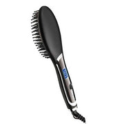 Trade Shop - Spazzola Per Capelli Professionale Elettrica Pettine Display Lcd Lisci Gm-2972 -