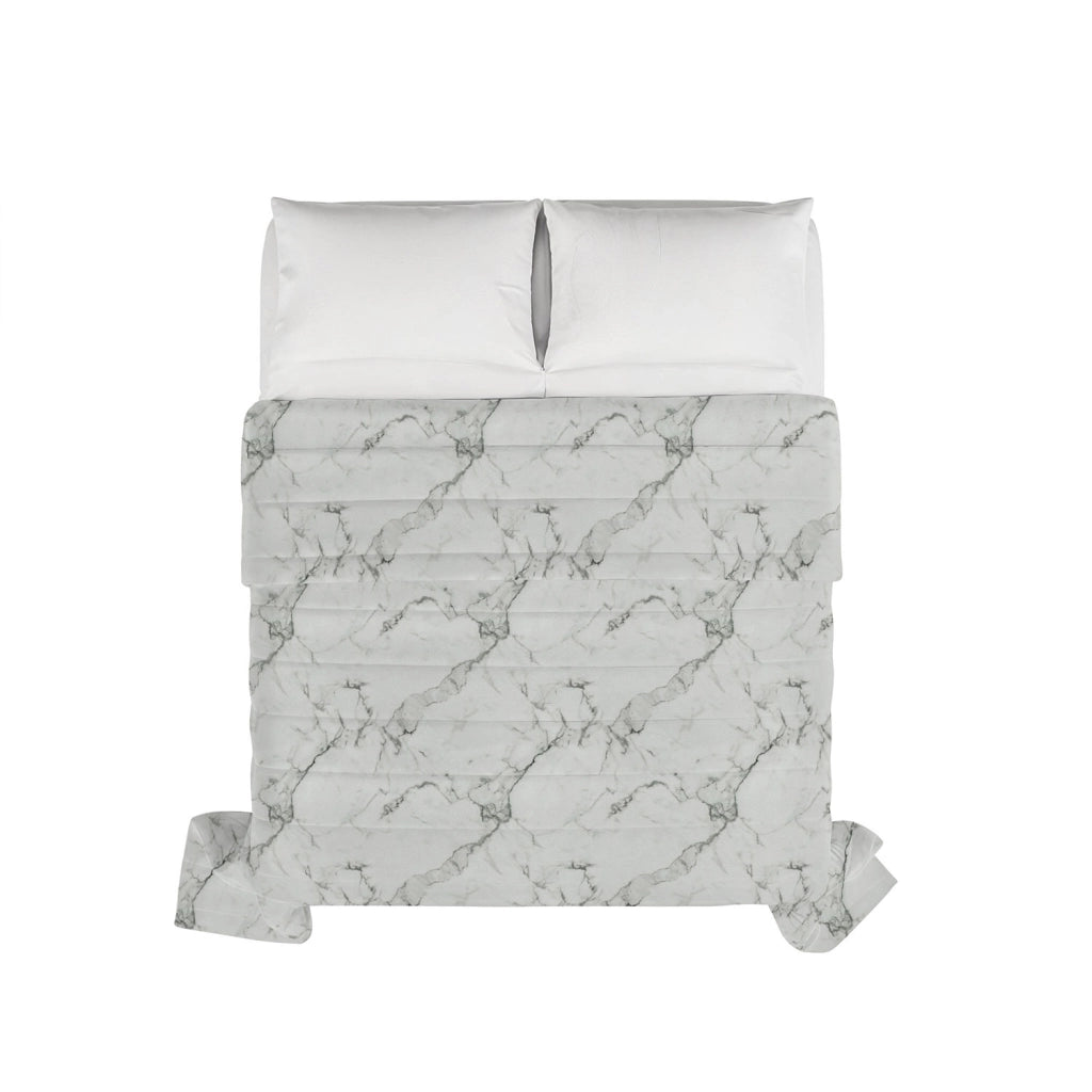 Trapuntino Double Face Singolo 100gr con Stampa in Microfibra Marble