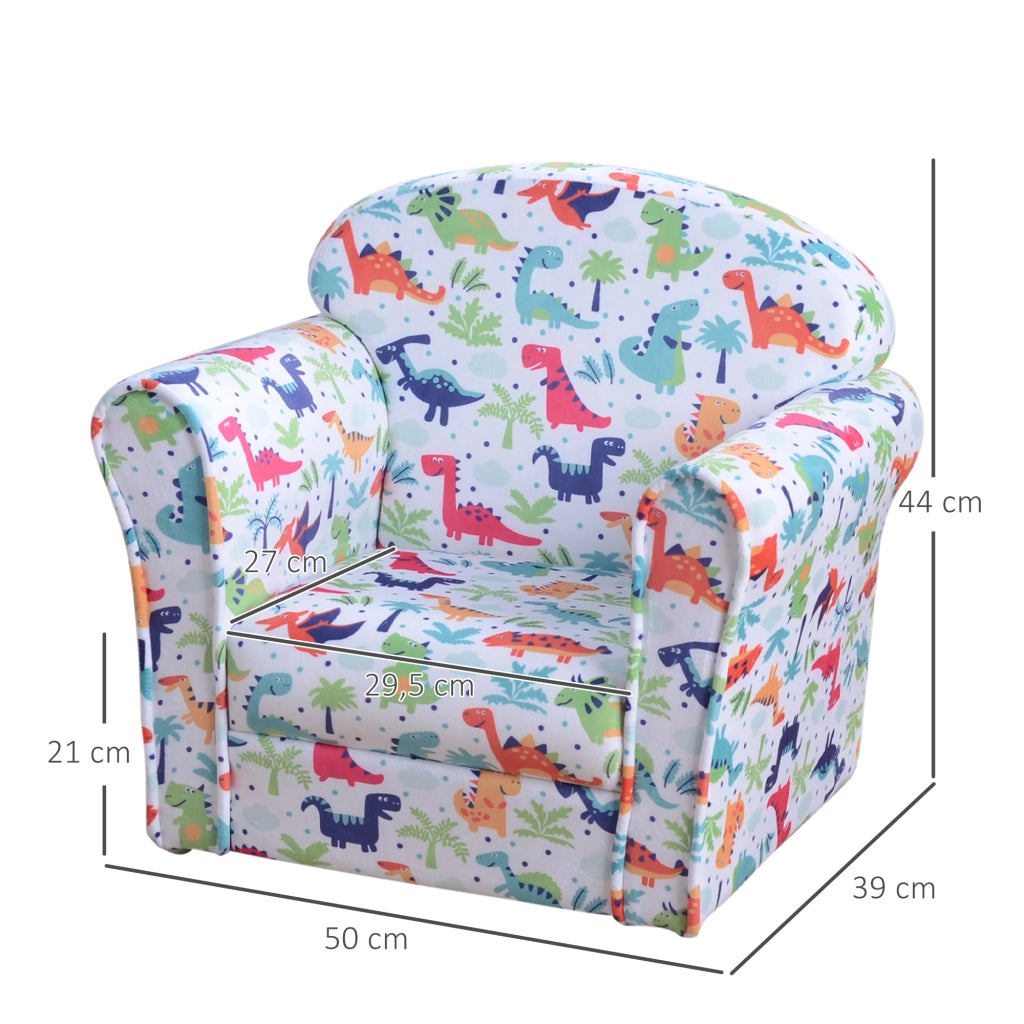 Poltrona per Bambini Dinosauri ¨C Zephmum ¨C Multicolore 50x39x44 cm