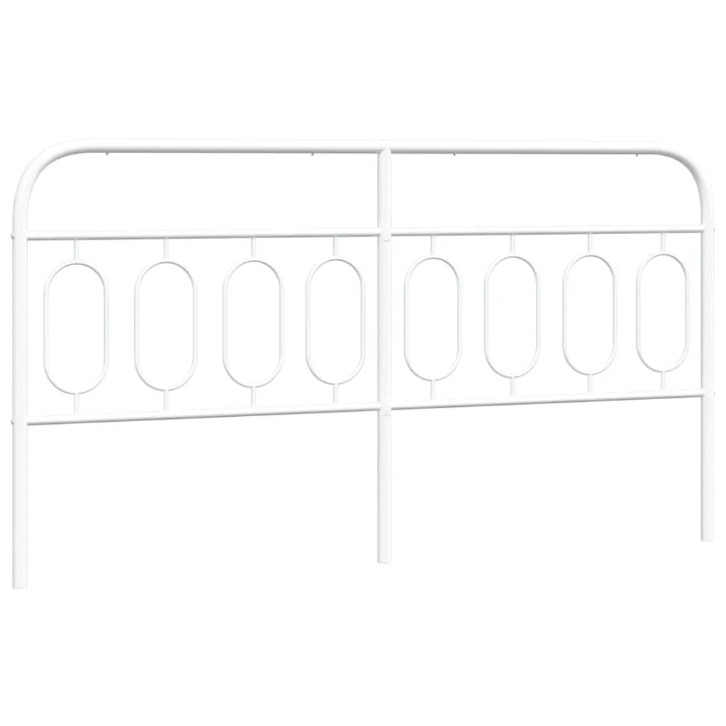 Testiera in Metallo-Testiera in Ferro-Testata Bianco 183 cm