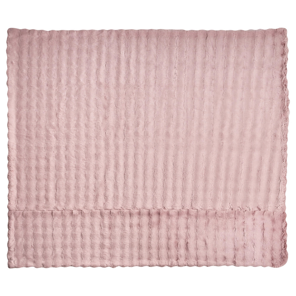 Coperta in finta pelliccia rosa 200 x 220 cm camera da letto
