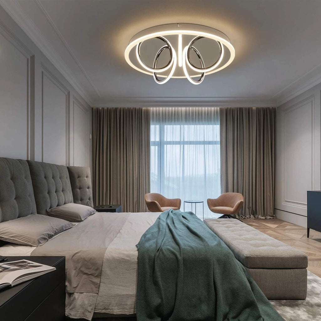ZMH Lampada da soffitto plafoniera LED bianco caldo 3000K ferro acrilico