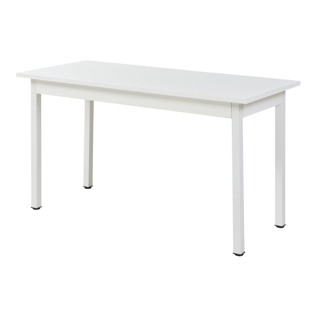 Tavolo da Pranzo Den Haag con Piano Rettangolare 140 x 60 cm - Bianco [en.casa]