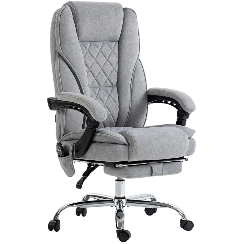 Sedia da ufficio ergonomica con massaggio, calore e poggiapiedi