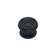 Pomolo fisso per porta SAGUATTI 876/80QB in alluminio nero lucido