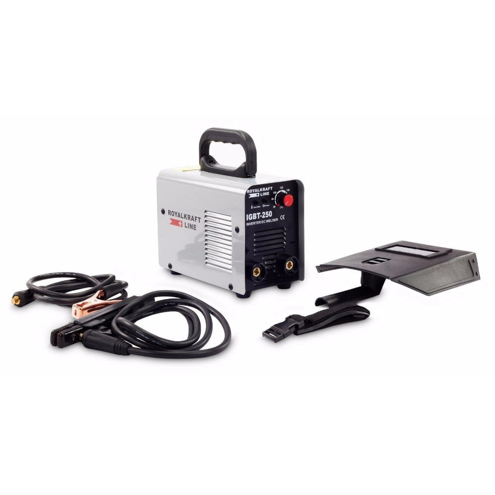 Trade Shop - Saldatrice A Elettrodo Elettrica Inverter Igbt Saldatura 250a Fabbro Cavo 2mt -