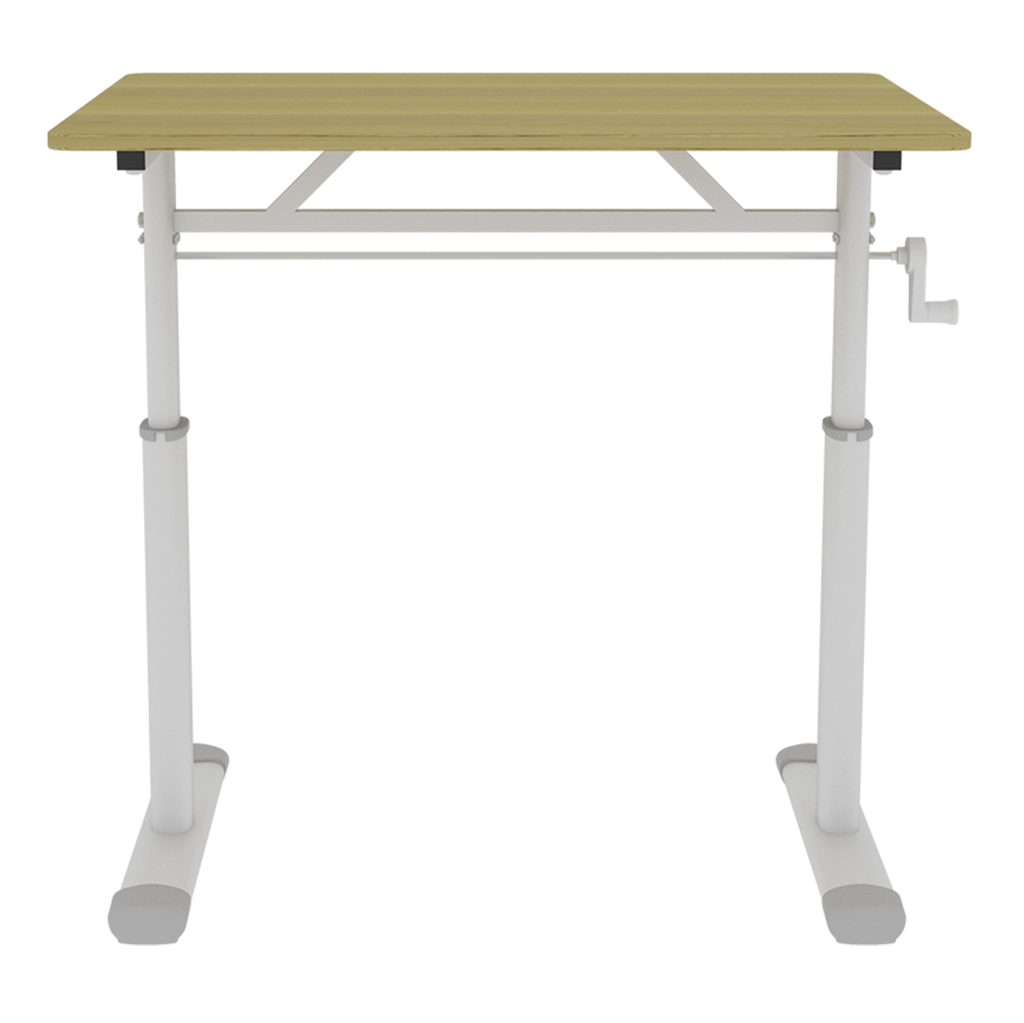 Scrivania regolabile in altezza 80x60 cm legno e metallo per smart working