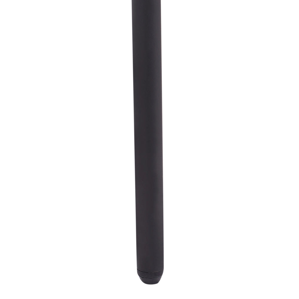 Set di 2 sedie da pranzo Rivestimento in poliestere verde scuro Schienale in rattan naturale a treccia viennese Gambe in metallo nero Sgabelli senza braccioli