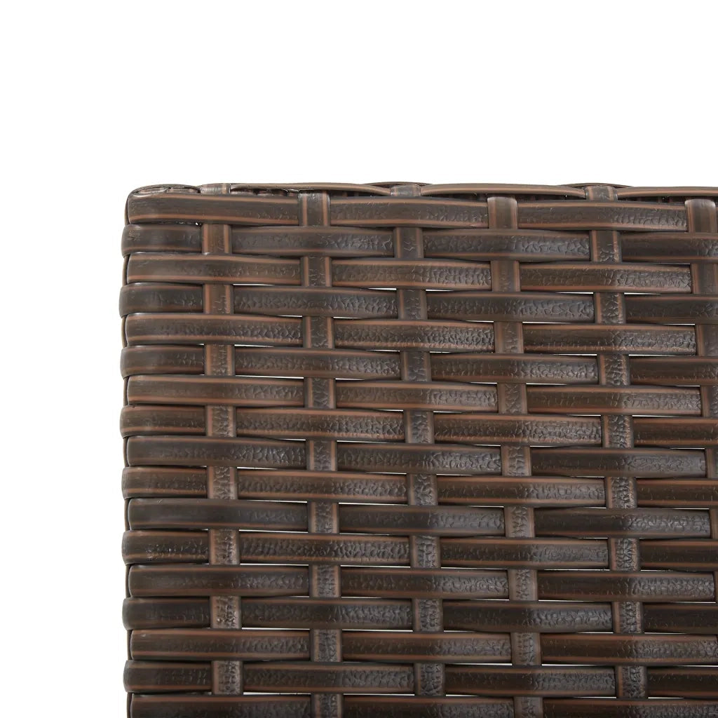 Panchina da Giardino con Cuscini 176 cm Marrone in Polyrattan cod mxl 41668