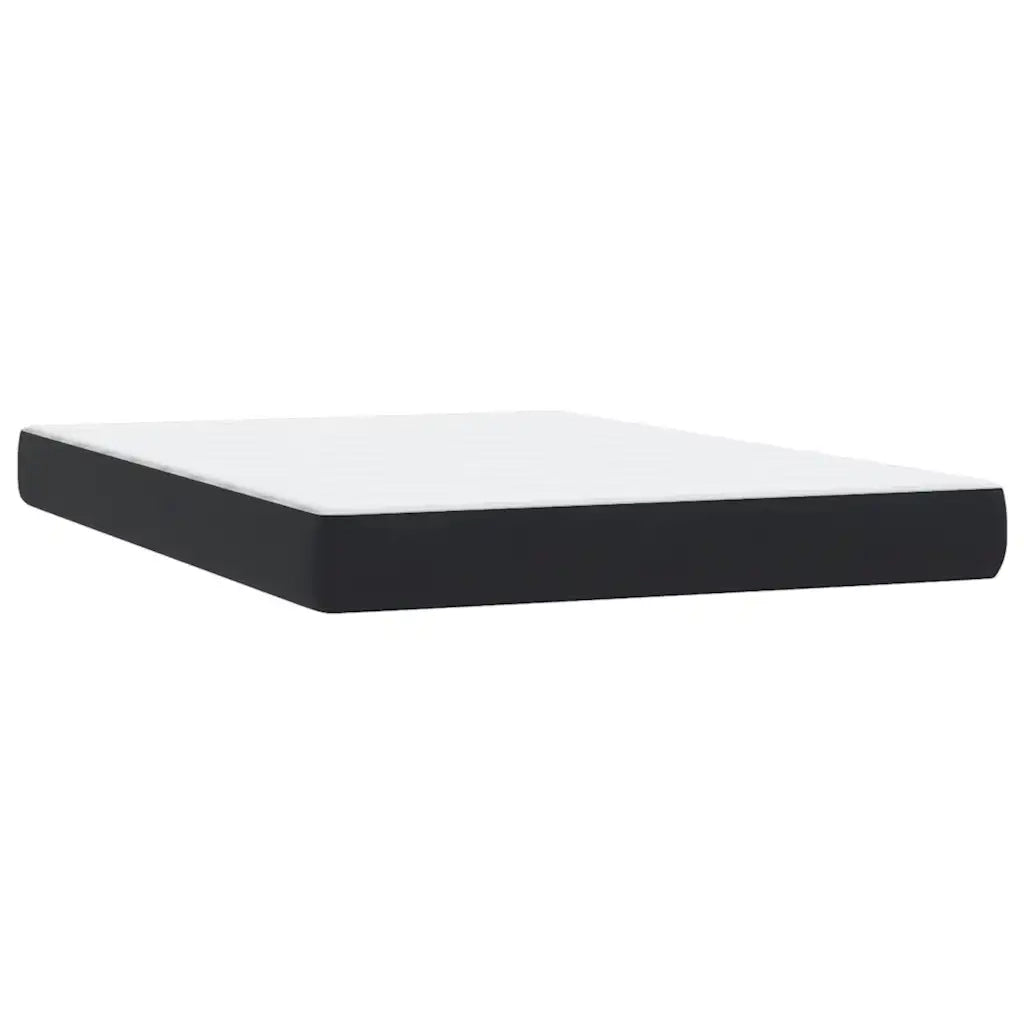 Letto a Molle con Materasso e LED Nero 160x210 cm in Velluto 3317081