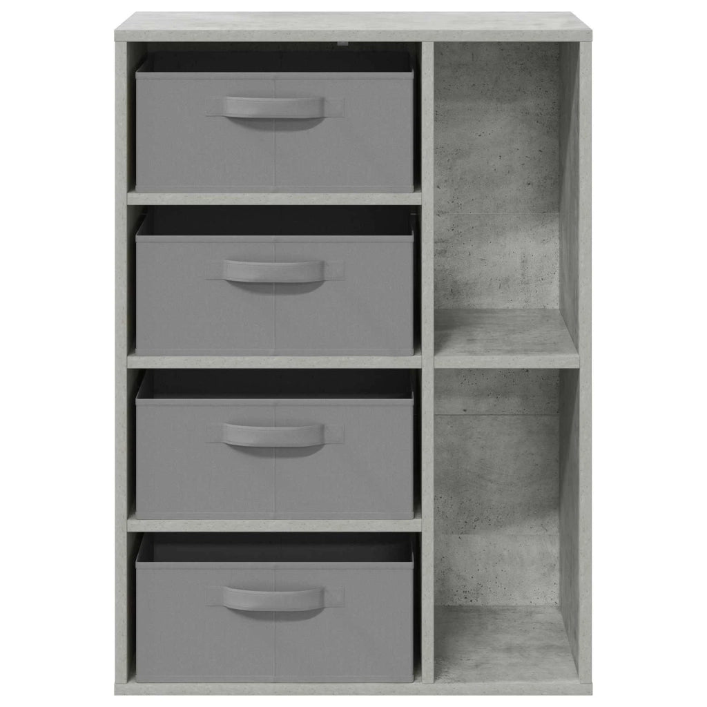 Credenza con cassetto Grigio cemento 60 x 33,5 x 84 cm 8000471