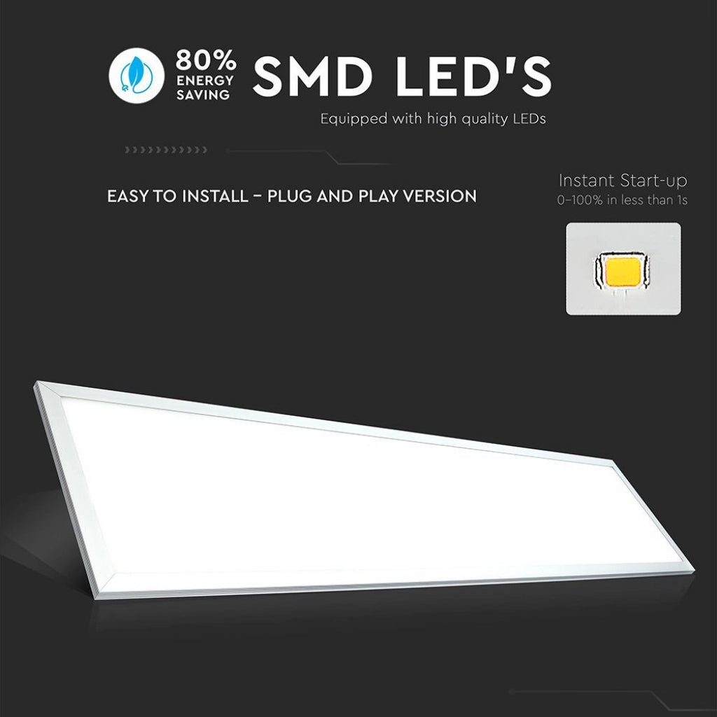 Pannello LED 29W 120LM/W da Incasso, Driver Incluso, 1200x300mm, 3960lm, Colore Bianco 4000K SKU-216257