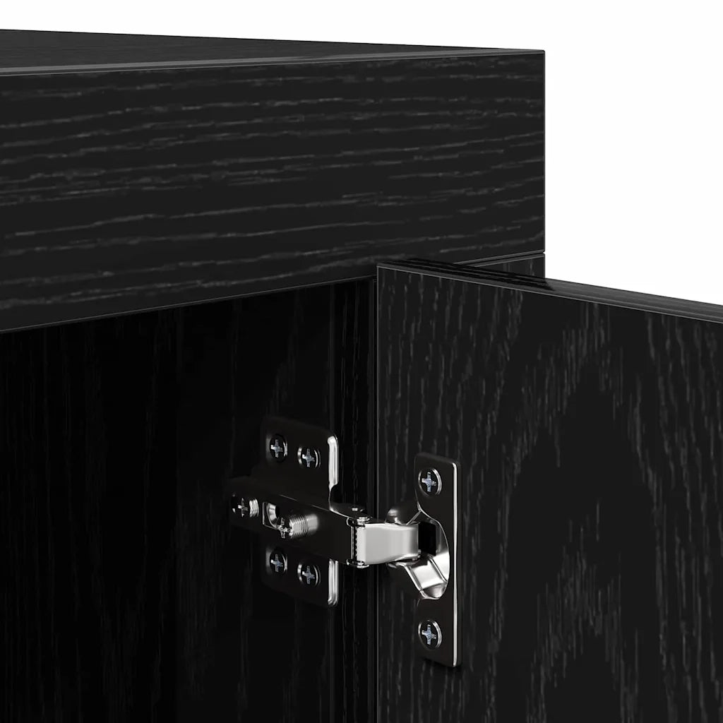 Mobile TV Rovere Nero 102 x 35 x 45 cm Legno multistrato