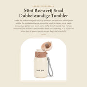 Tumbler a Doppia Parete in Acciaio Inox - 200ML - Biberon Portatile - Termico - Incluso Coperchio - Disegno Fiori