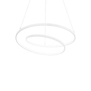 Sospensione Moderna Oz Metallo Bianco Led 48W 3000K Luce Calda D60Cm Dali