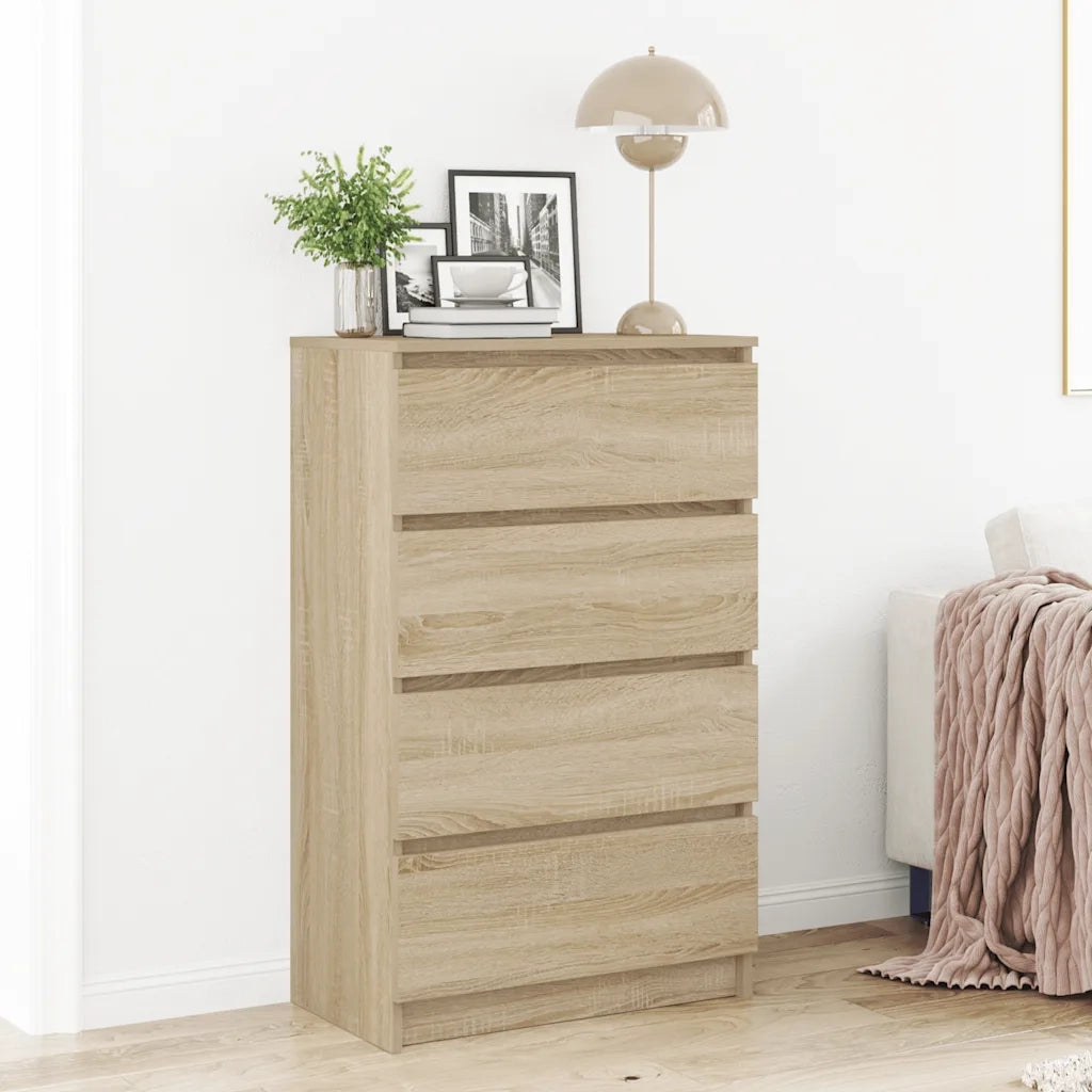 Credenza Rovere Sonoma 60x35x98,5 cm in Legno Multistrato cod mxl 12504