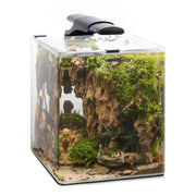 Aquael OptiBent Set 20 cm25x25x30h 19L - acquario accessoriato in vetro extrachiaro Colore: Nero