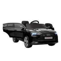 Macchina Elettrica per Bambini 12V con Telecomando, Velocità 3-8km/h, Luci e Musica, Età 3-5 Anni, Nero