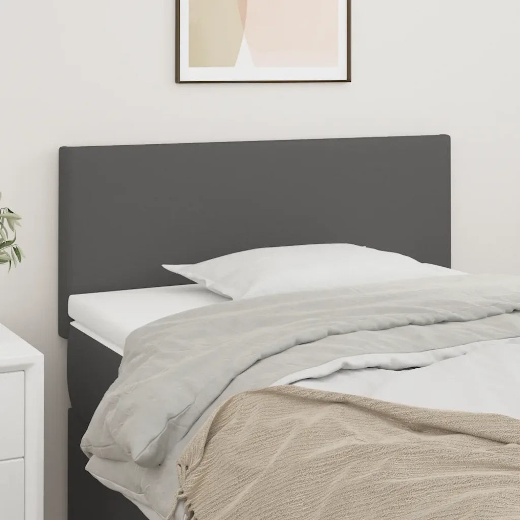Testiera | Testata Grigia 80x5x78/88 cm in Similpelle
