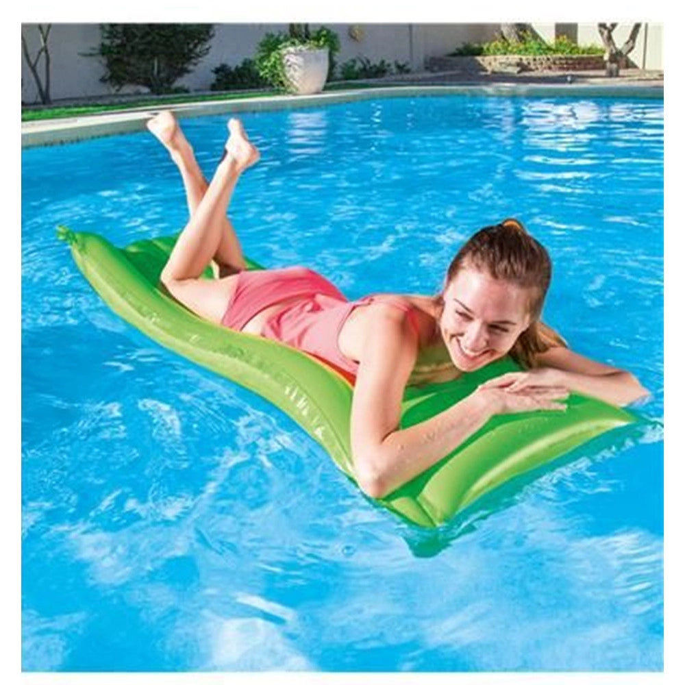 Trade Shop - Materassino Materasso Gonfiabile Singolo Per Mare Piscina Sdraio 183x69 Lettino -