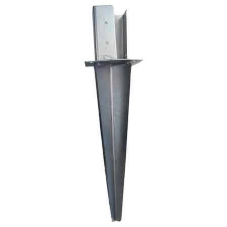 SUPPORTO PER TRAVI CON ANCORAGGIO AL TERRENO 100x100 mm