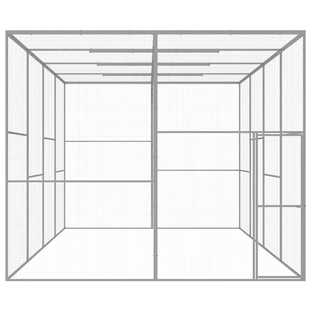 Gabbia per Gatti 6x3x2,5 m in Acciaio Zincatocod mxl 82960
