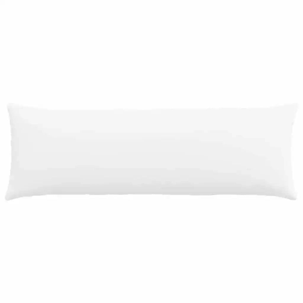 Cuscini da Divano 2 pcs Bianco 120 x 40 cm Tessuto