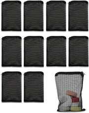 Set di filtri per acquario 20x15 cm - Sacchetto di filtro con chiusura a cerniera - Sacchetto di attivato carbonio riciclabile - Tessuto di seta fine - Set di 10 - Nylon duraturo - Set di media di filtro